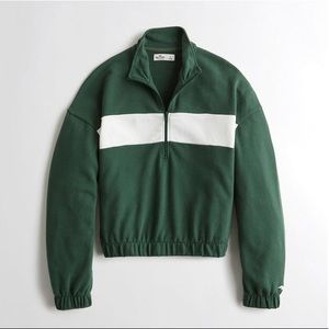 Hollister Half zip track sweatshirt